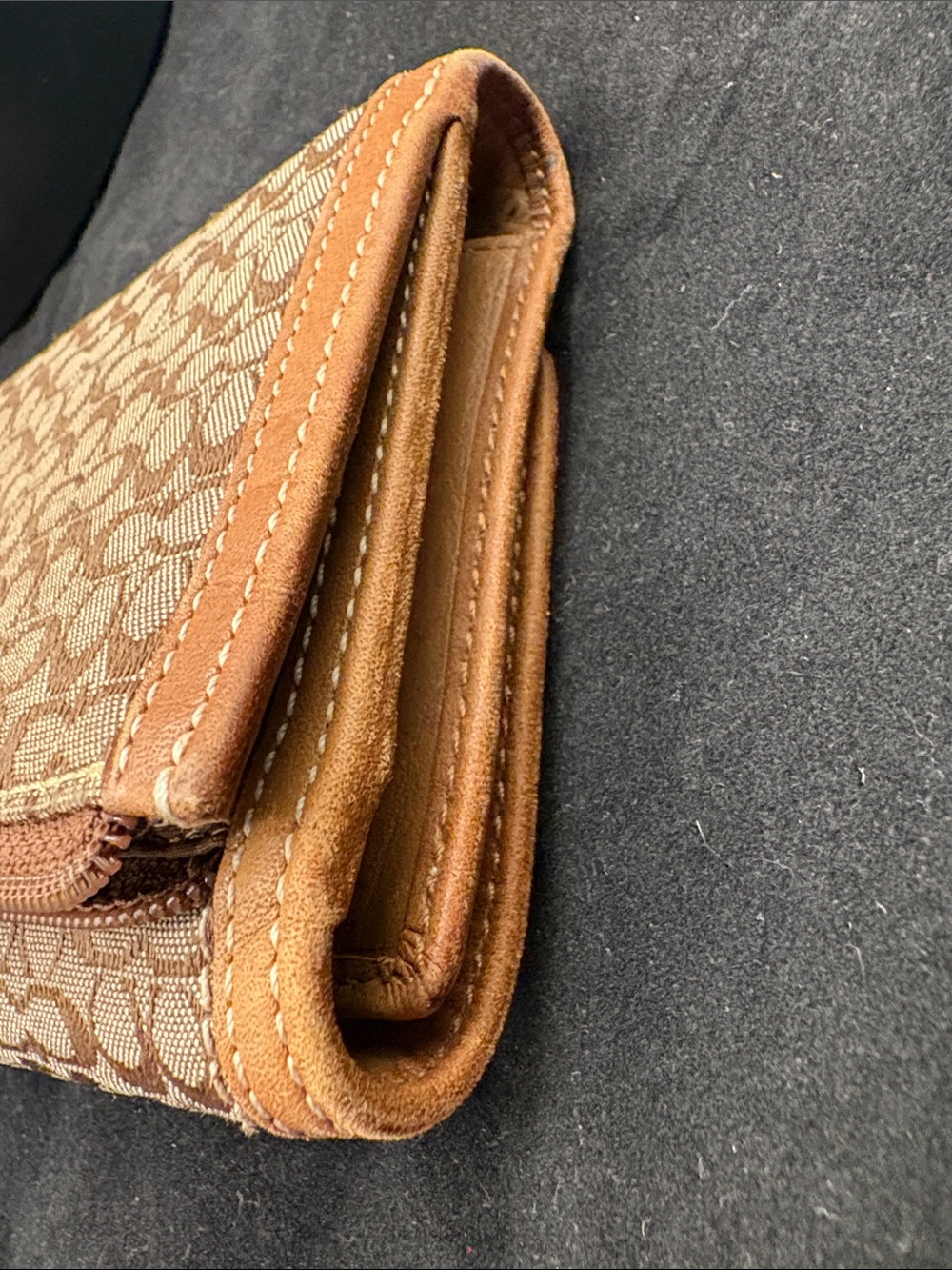 Y2K Coach Soho Signature Jacquard Canvas Buckle Wallet and Checkbook insert VGUC - Picture 13 of 17